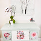 Painted Sideboard with Annie Sloan Chalk Paint & Hokus Pokus Le Bouquet Transfer; Old to New Furniture & Decor