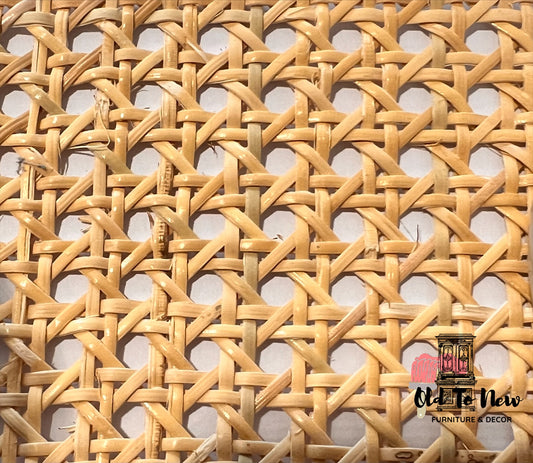 WIDTH 24'' Dark/white Natural Radio Rattan Cane Mesh Webbing Roll/caning  Material for Cane Furniture, DIY Project, Restoration 