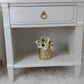 White Nightstands, Paint is Victorian Lace from Fusion Mineral Paint | Old to New Furniture & Decor