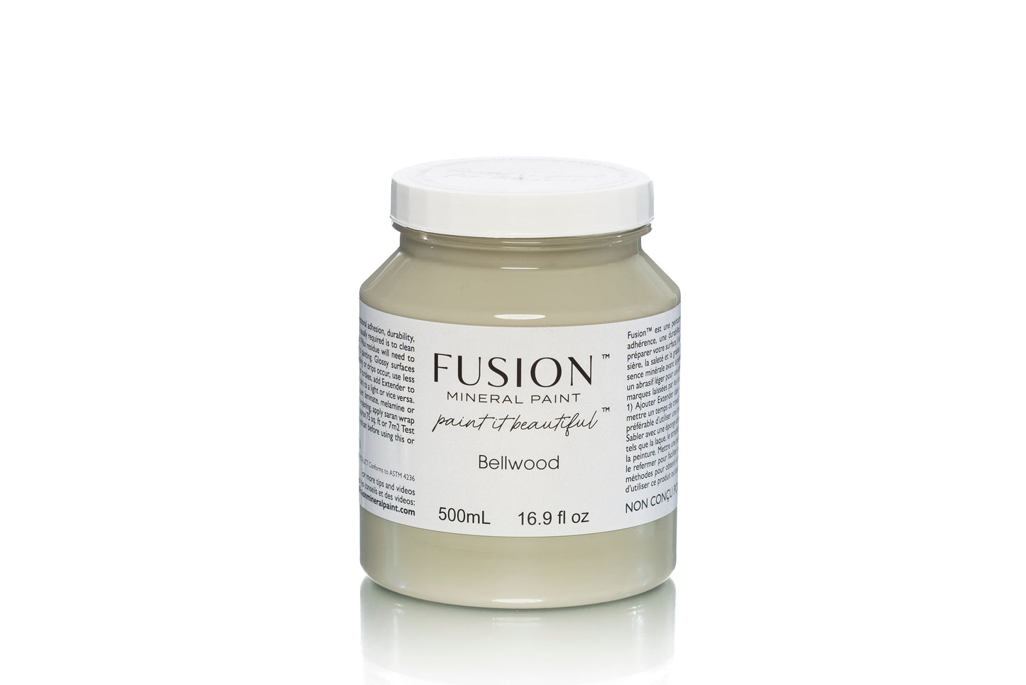 Bellwood Fusion Mineral Paint, Sage Green Paint Color| 500ml Pint Size