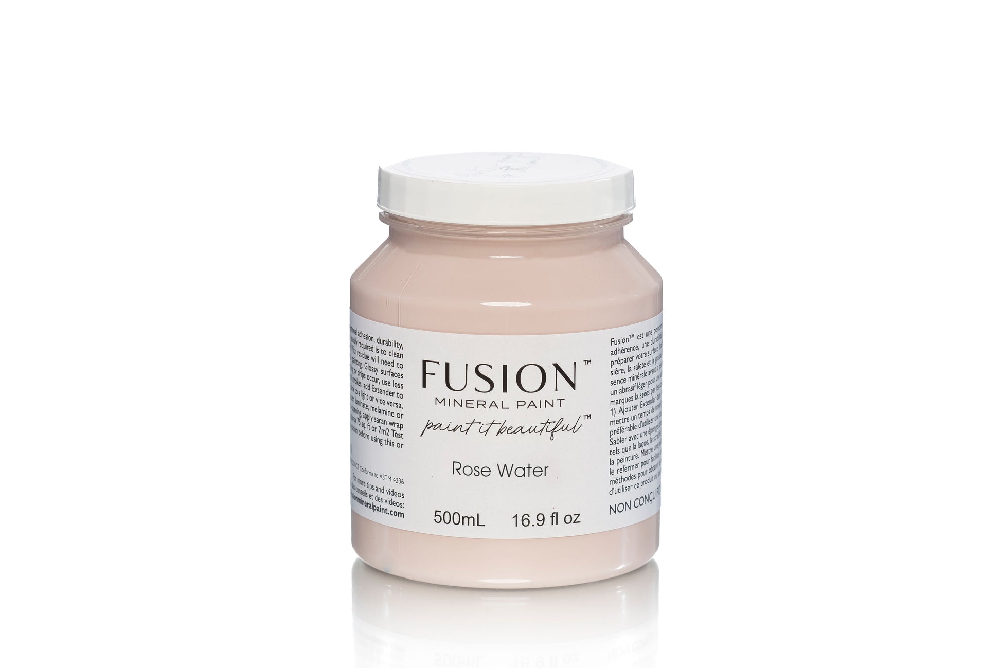 Rosewater Fusion Mineral Paint, Neutral Pink Paint Color| 500ml Pint Size