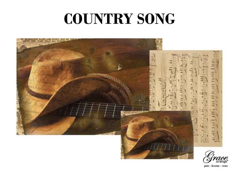 Grace on Design - Country Song Decoupage Pack