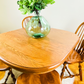 Refinished Natural Hardwood Dining Table