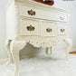 Beautiful Antique 4 Drawer Sideboard with Engraved Hand Carved Details Painted With Fusion Mineral Paint