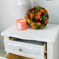 Annie Sloan Old White Painted End Table