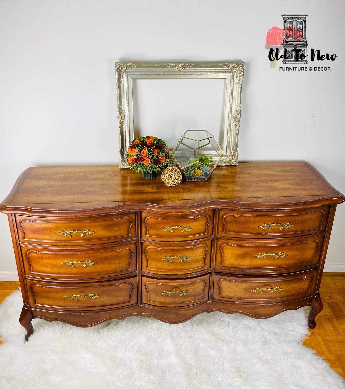 Gorgeous Antique 9 Drawer French Provincial Dresser; Choose Your Color and Customize This Dresser