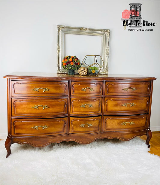 Gorgeous Antique 9 Drawer French Provincial Dresser; Choose Your Color and Customize This Dresser
