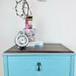Antique Turquoise Blue Console Table Painted with Annie Sloan Chalk Paint