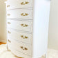 French Provincial Tall Dresser Armoire Painted With Victorian Lace  Fusion Mineral Paint  at oldtonewfurniture.ca