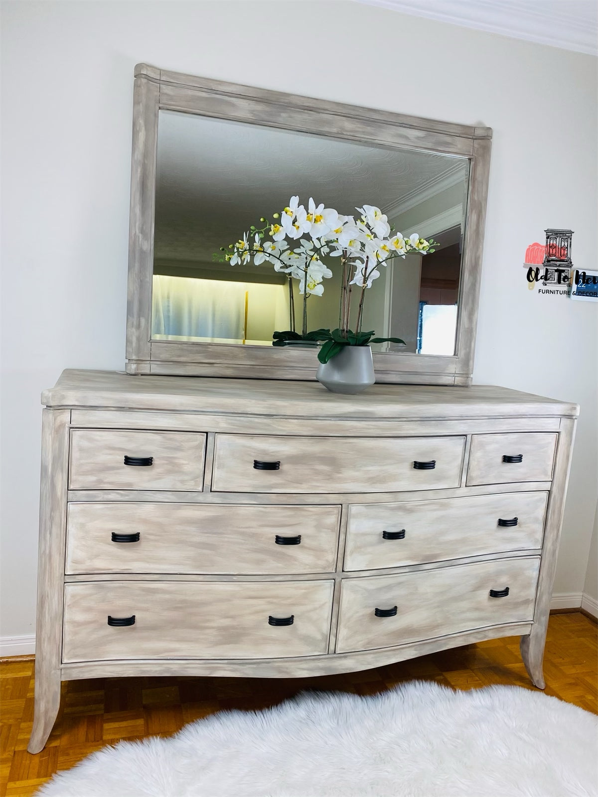Gorgeous Refinished Modern Farmhouse Bedroom Set Painted With Annie Sloan Chalk Paint