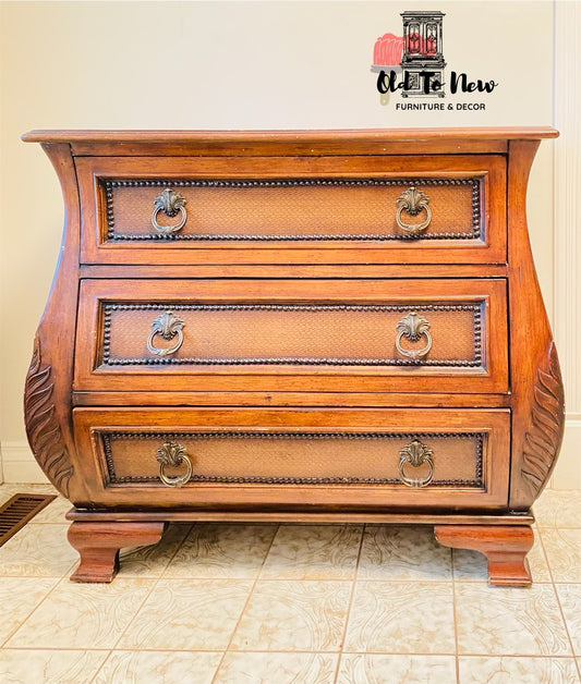 Spectacular 3 Drawer Bombe Chest Available for Customization; Choose Paint Color  and Customize This Bombe Dresser