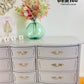 Gorgeous French Provincial 9 Drawer Dresser Painted With Hazelwood; Fusion Mineral Paint