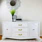 Gorgeous Customized French Provincial Sideboard Painted White