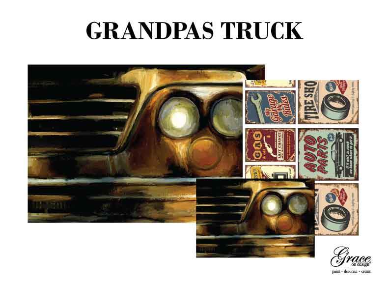 Grace on Design - Grandpas Truck Decoupage Pack