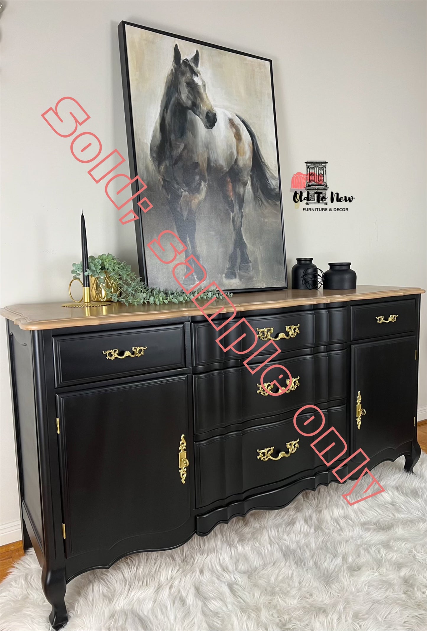 Large Sideboard Available, French Provincial; Choose A Paint Color and Customize This Sideboard