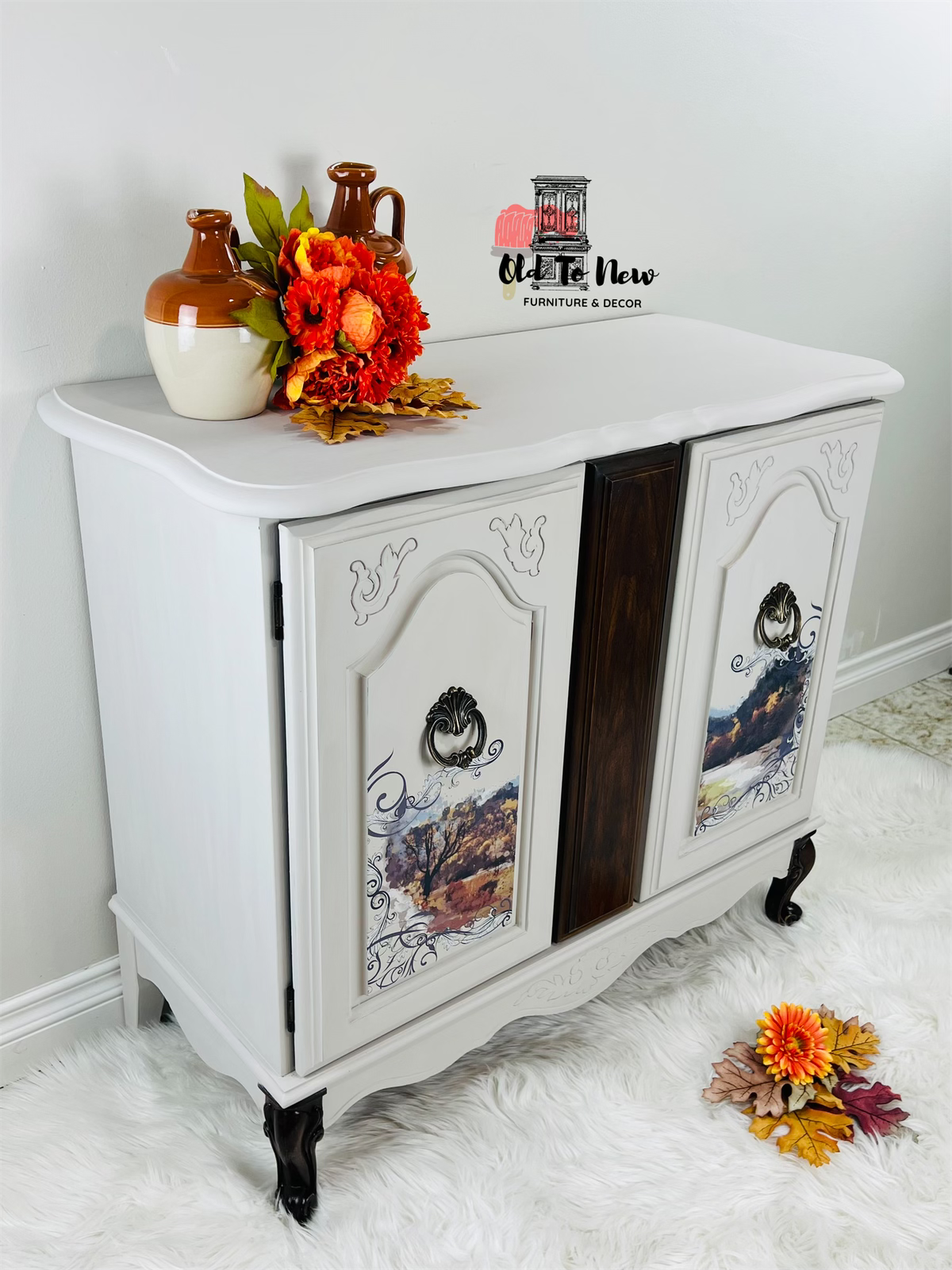 Gorgeous French Provincial Cabinet Sideboard Painted Beige with Annie Sloan Chalk Paint