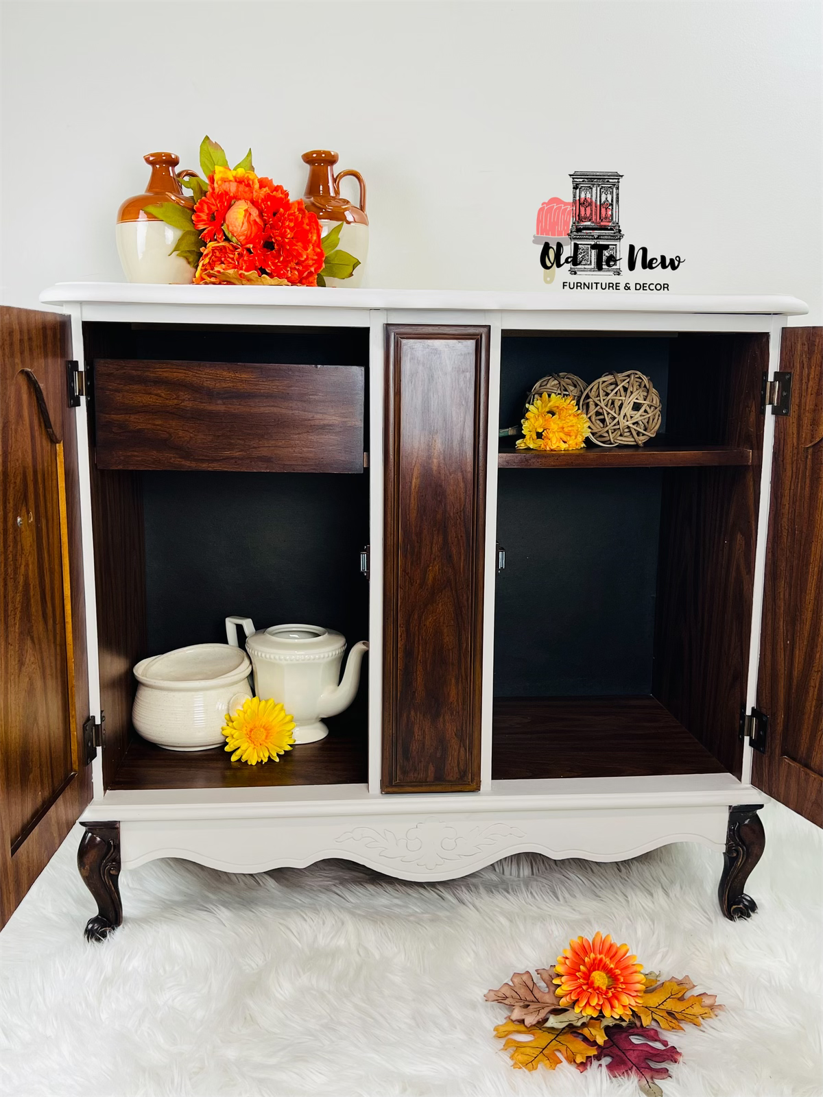 Gorgeous French Provincial Cabinet Sideboard Painted Beige with Annie Sloan Chalk Paint