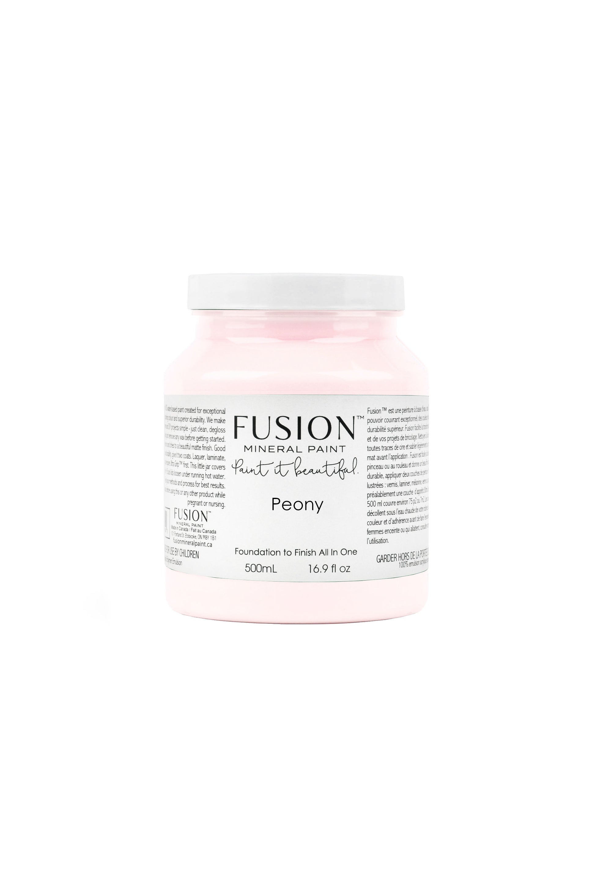 Peony Fusion Mineral Paint, Blush Pink Paint Color| 500ml Pint Size