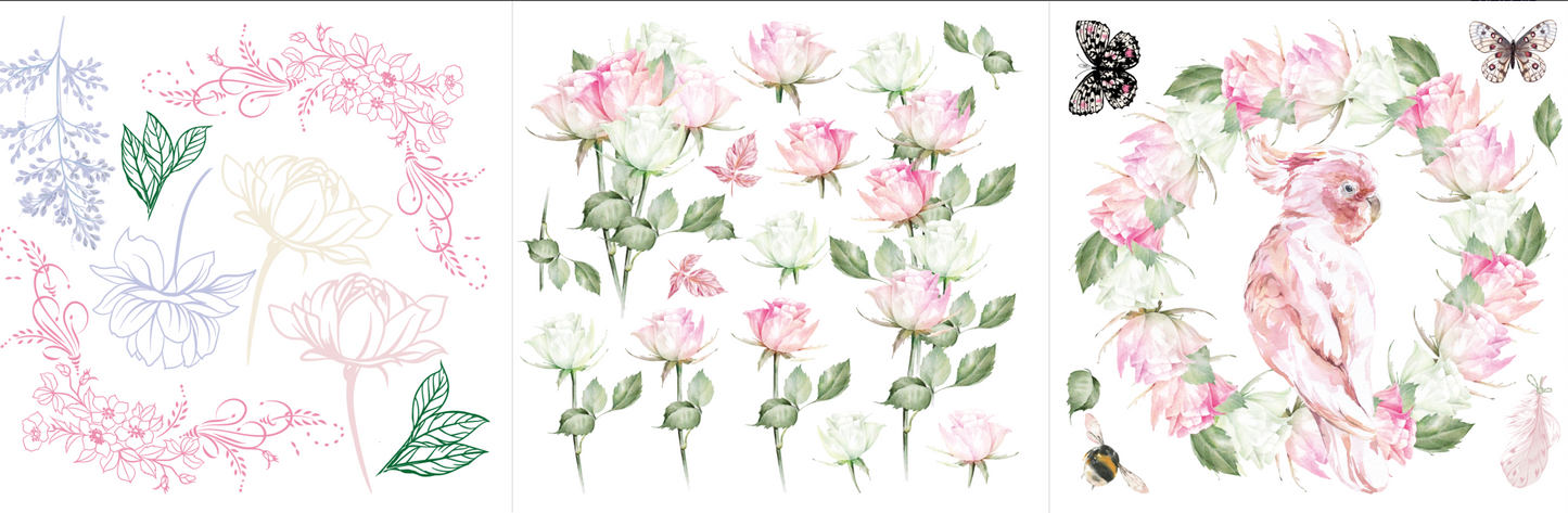 Hokus Pocus Petite Transfer - Floral Dreams