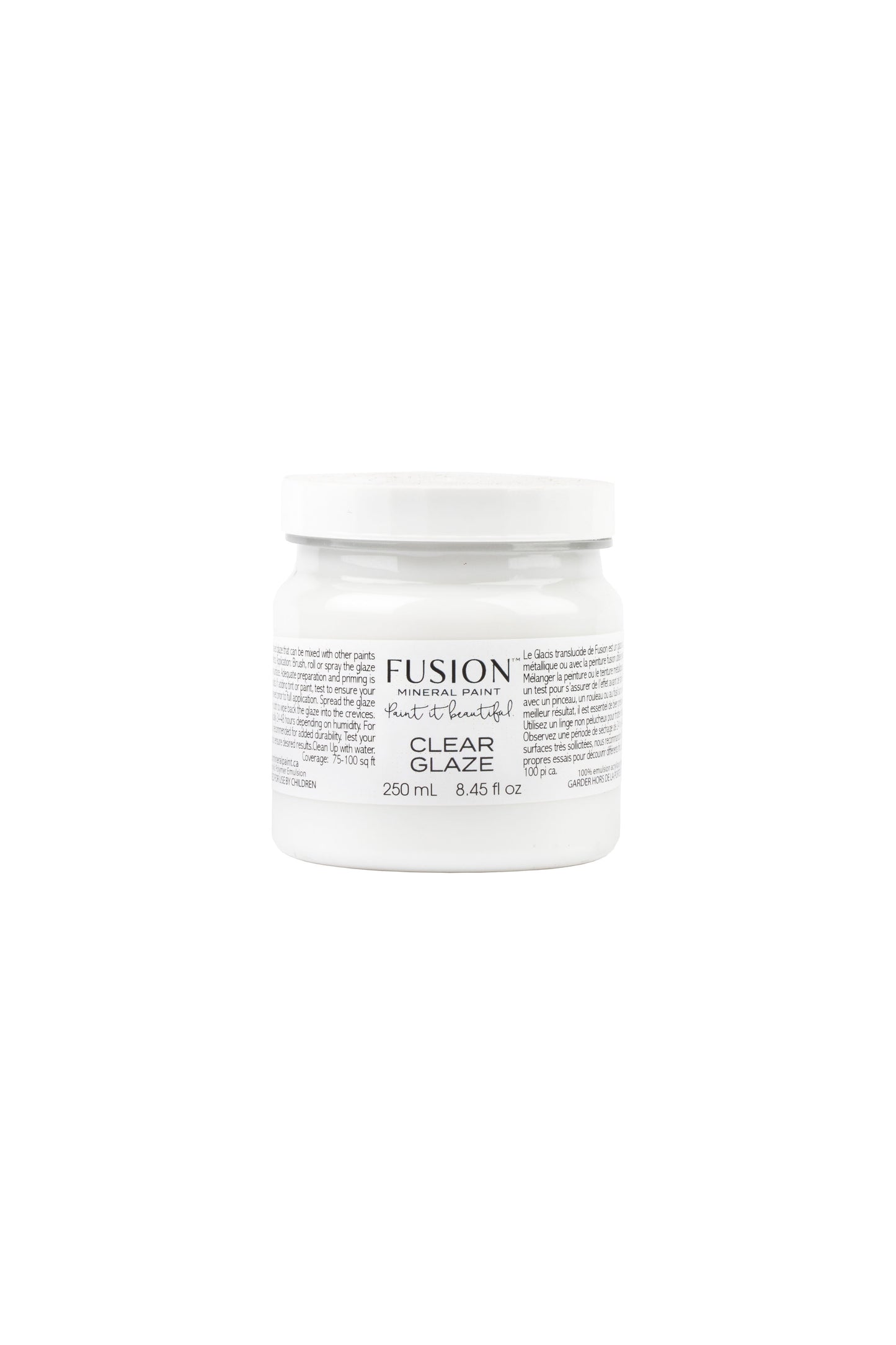 Fusion Mineral Paint, Clear Glaze - 250 ml, Old to New Furniture