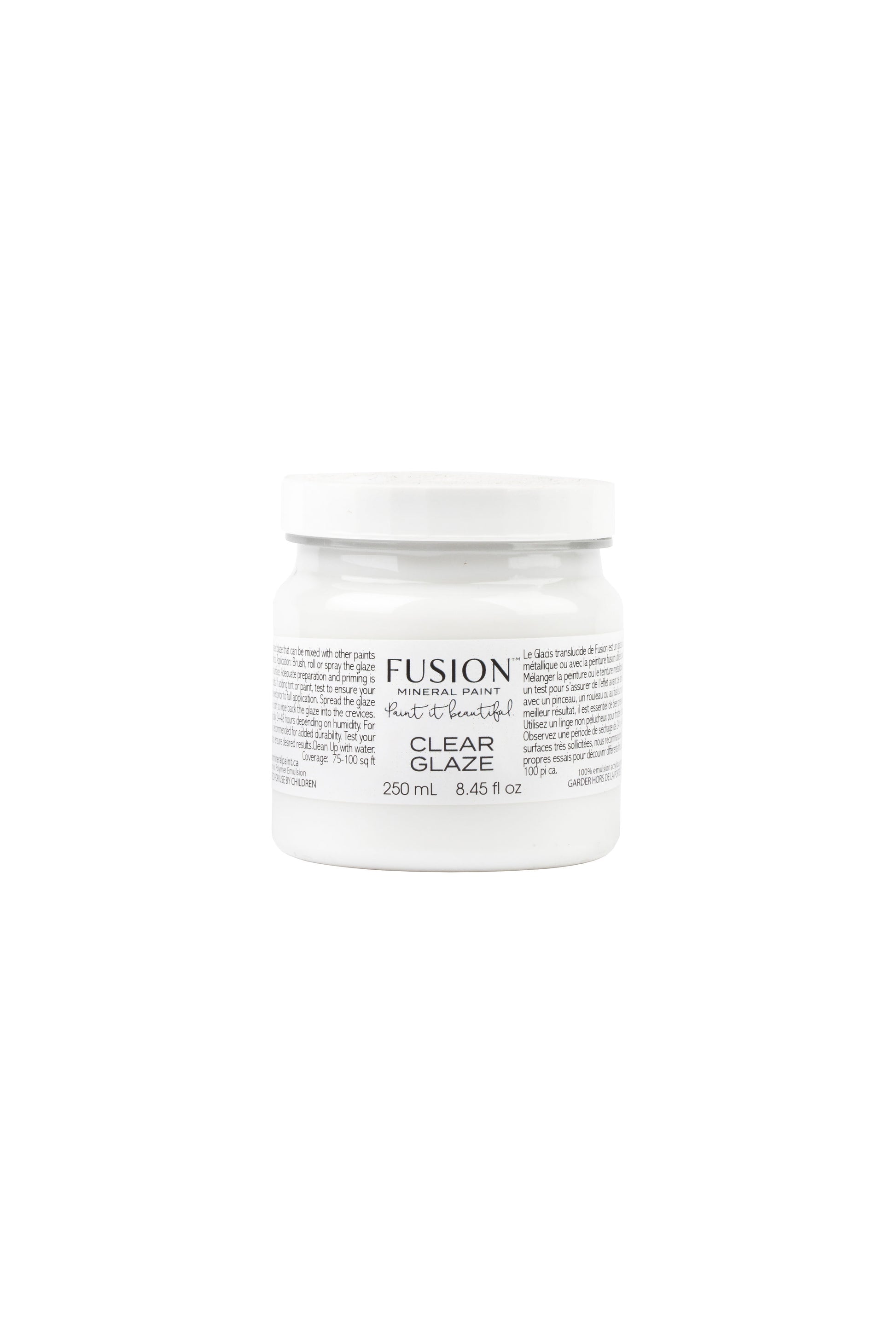 Fusion Mineral Paint, Clear Glaze - 250 ml, Old to New Furniture