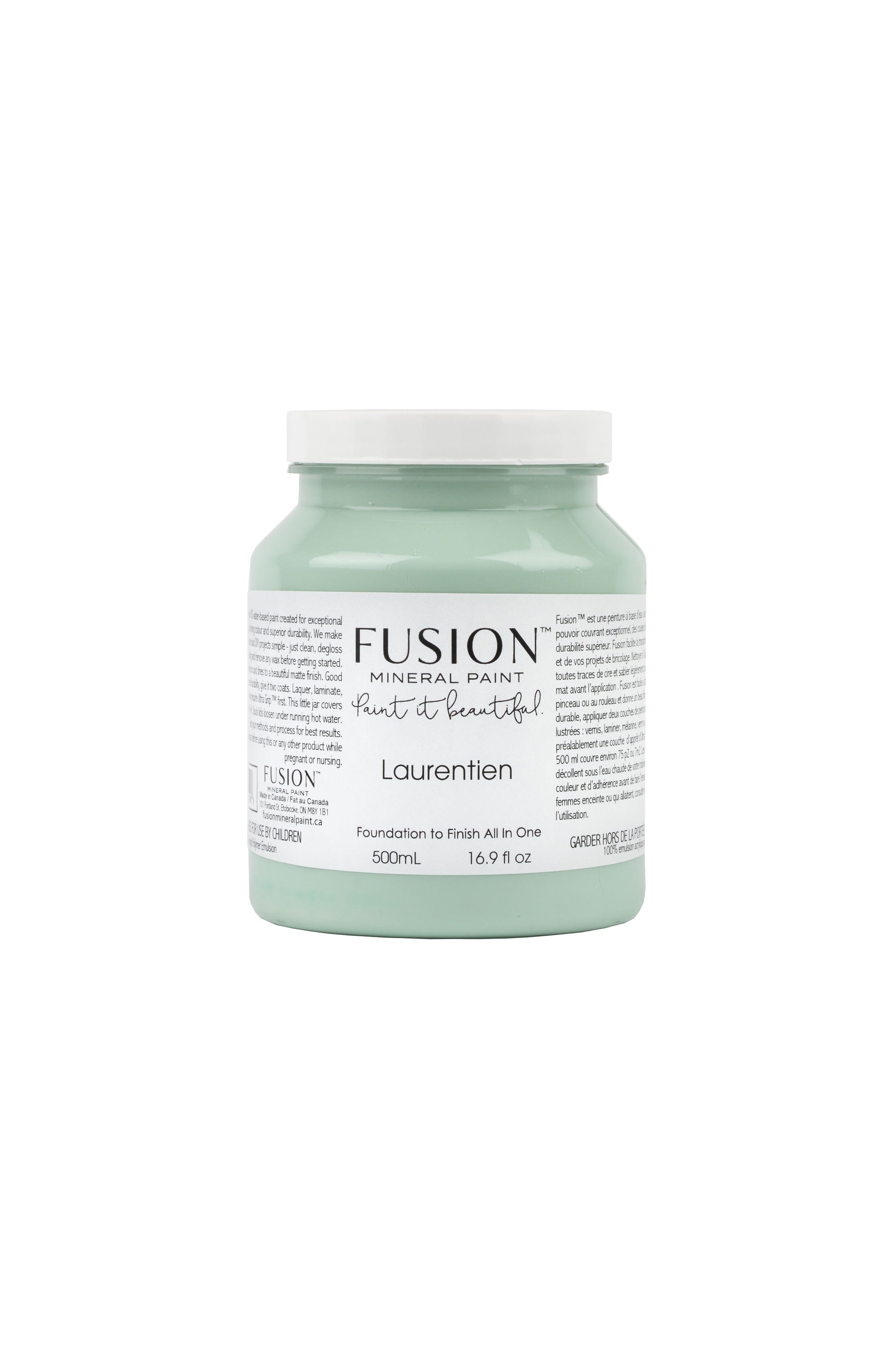Laurentien Fusion Mineral Paint, Blue- Green Paint Color| 500ml Pint Size