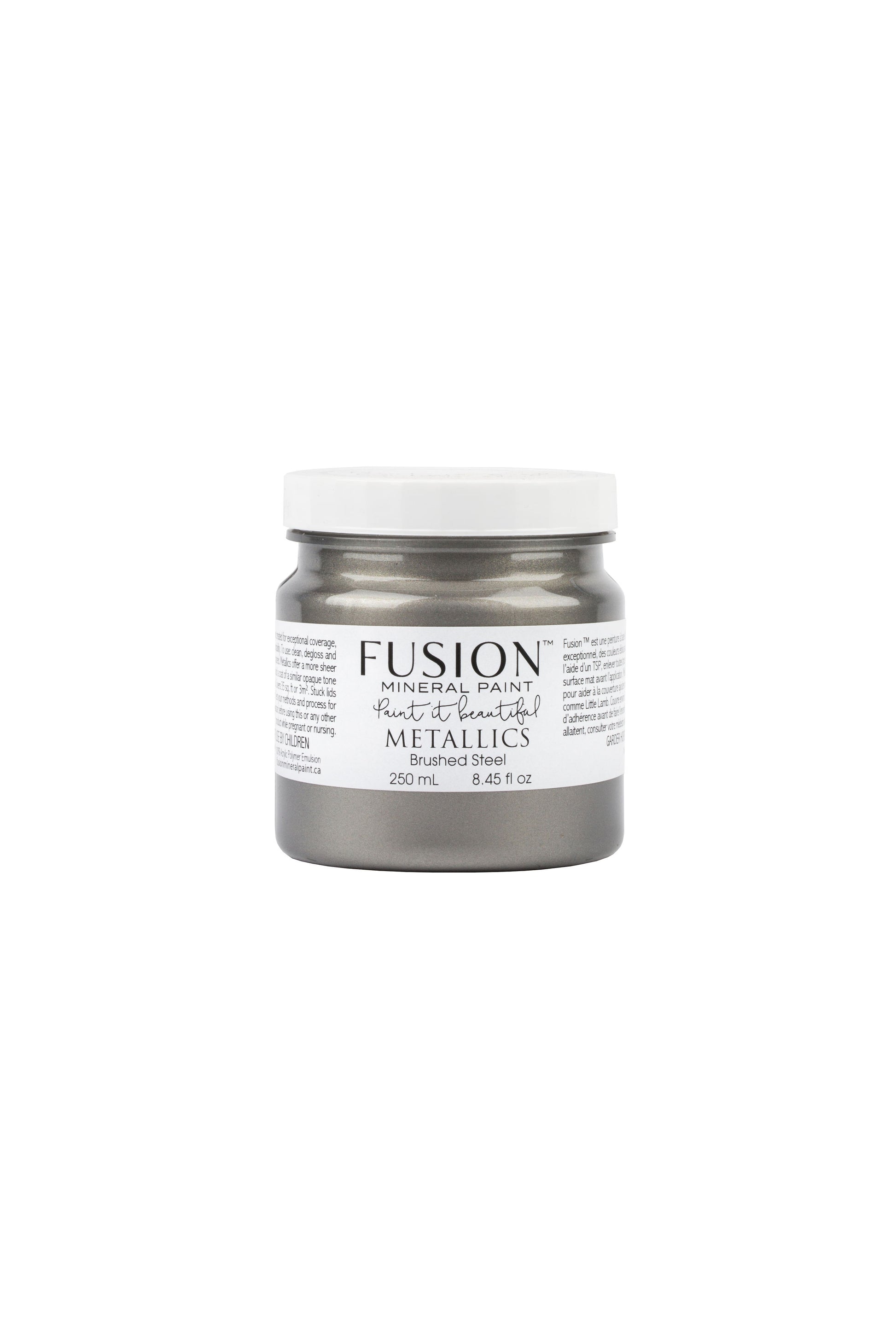 Fusion Metallics, Brushed Steel  - 250 ml, Old to New Furniture