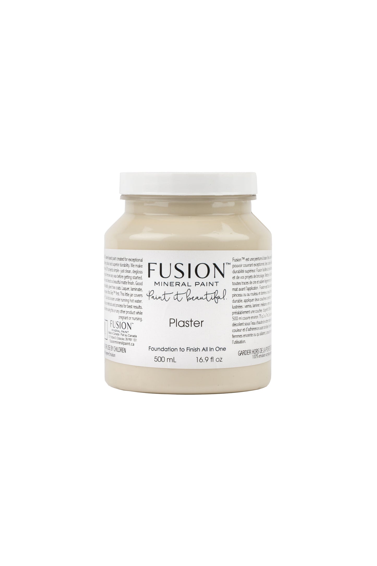 Plaster Fusion Mineral Paint,  Beige Paint Color| 500ml Pint Size
