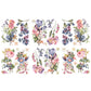 Hokus Pokus; Vintage Blooms – Large Transfer – 6 Sheets