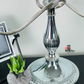 Polished Silver Twisted Arm Candelabra Stand