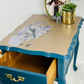 Blue Side Table, Old To New Furniture & Decor