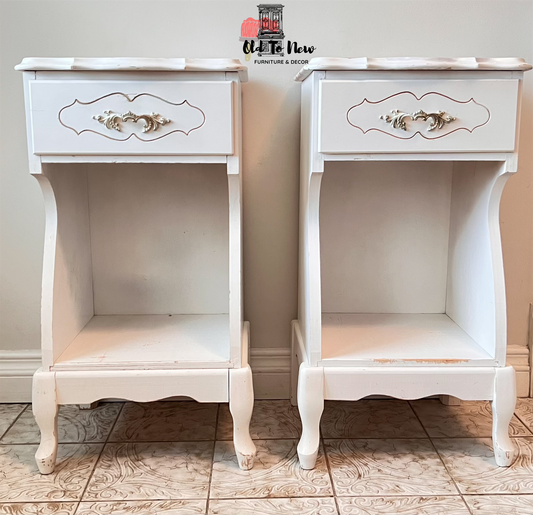 White  French Provincial end tables |Toronto