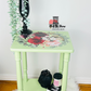 Green Accent End Table, Decorated Accent Table, Old to New Furniture & Decor, On Line Toronto Furniture Store 