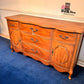 Large Wood French Provincial Sideboard; Old to New Furniture & Decor