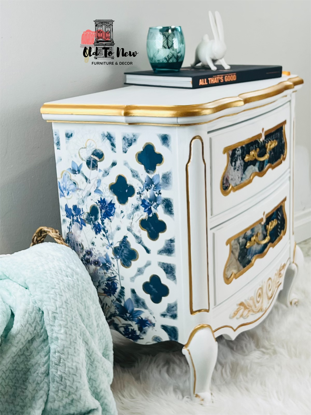 Gorgeous French Country Shabby Chic Furniture  by Old To New Furniture & Decor, Toronto French Provincial Night Stand