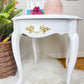 Beautiful Claassical White Oval French Provincial End Tables