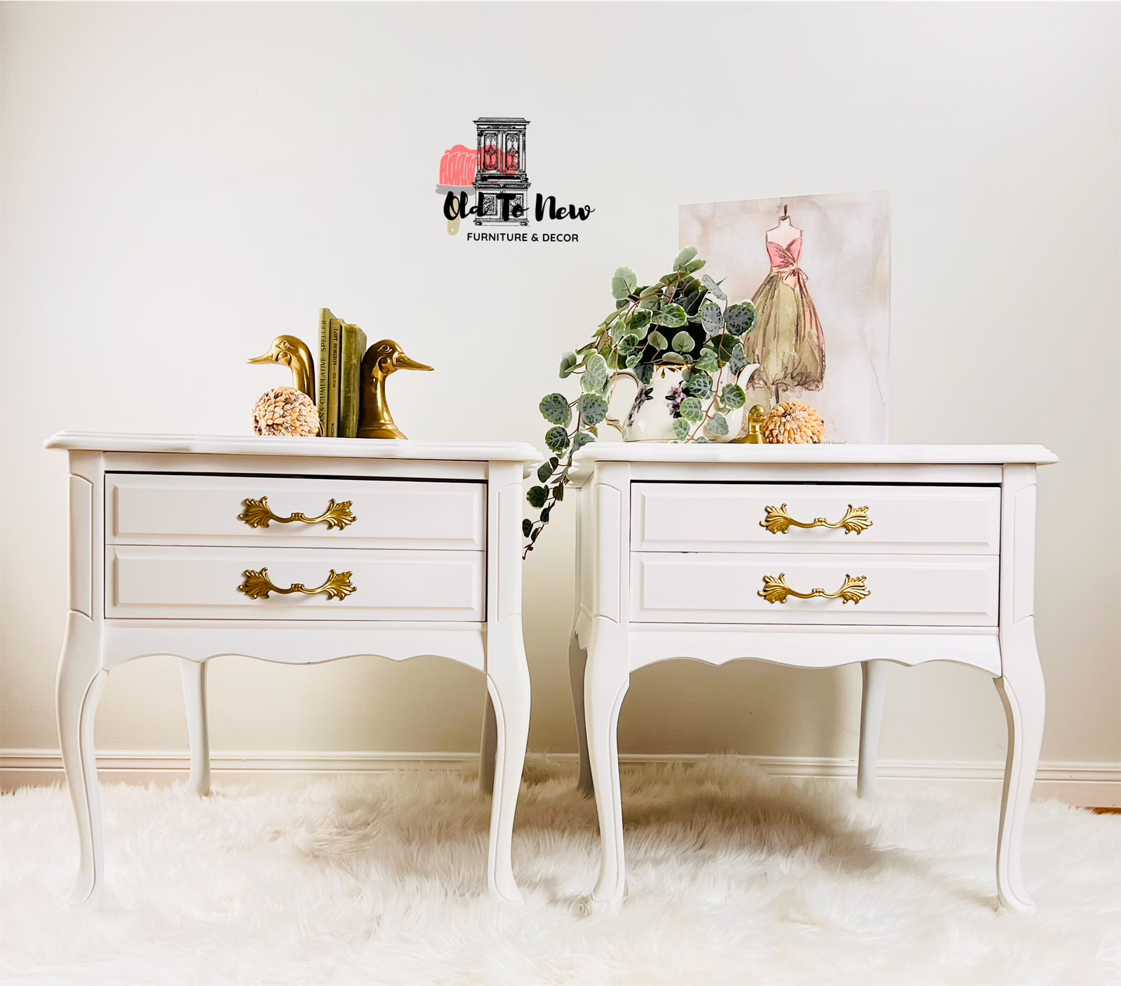 Furniture For The Home, White Bedside Tables Makeover