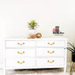 Modern White 6 Drawer Dresser | Old to New Furniture & Decor