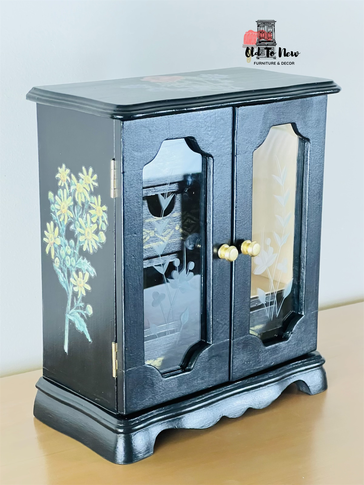 Jewelry Box Black, Old to New Furniture & Decor