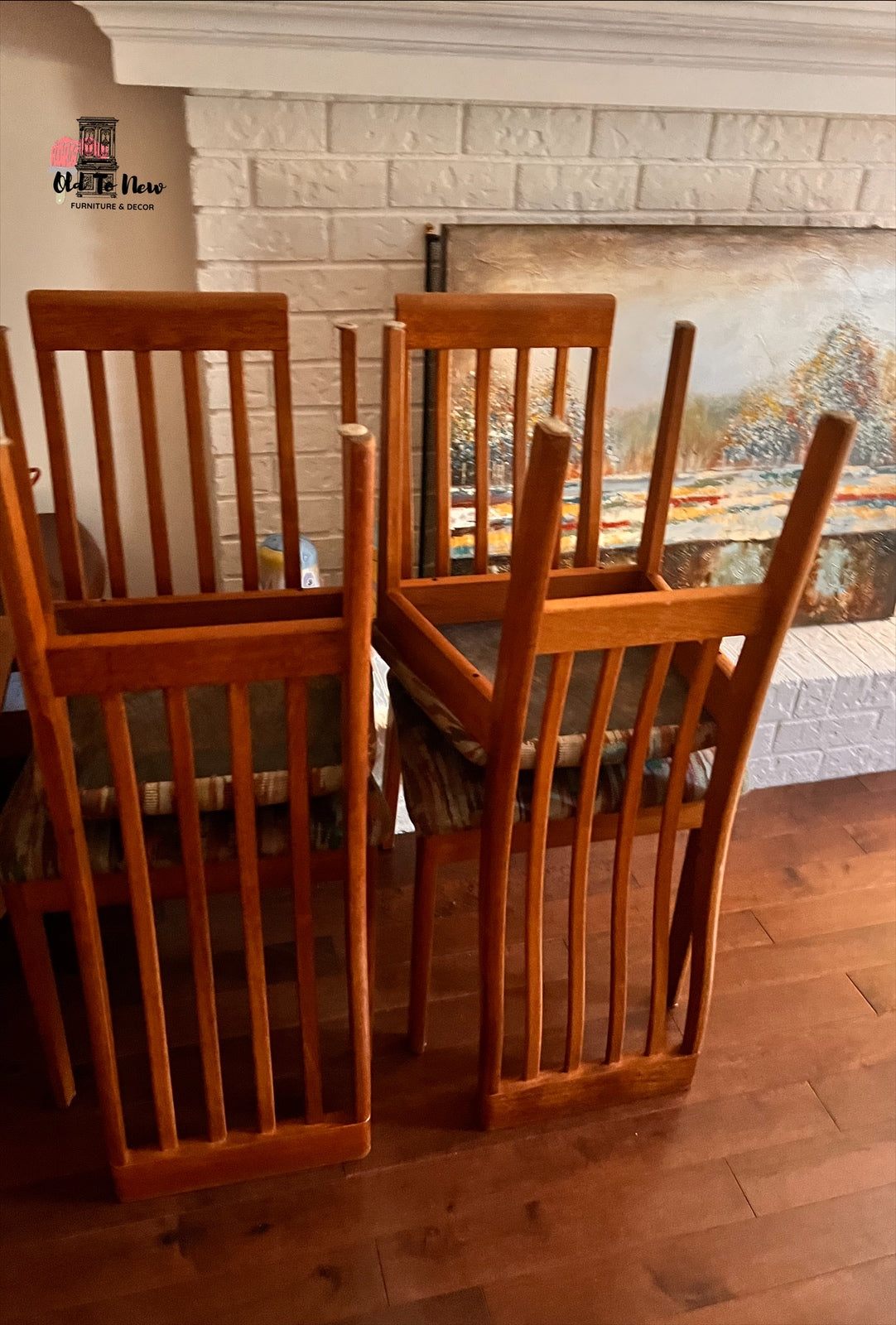 Refinished Extendable Dining Table and Chairs